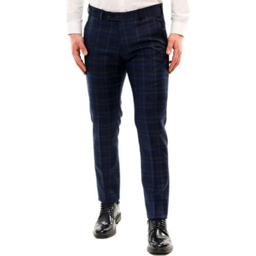 Mens trousers Chino cotton elegant blue summer dress pocket America