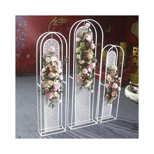New wedding decoration large wedding decoration wrought iron carving screen stage background decoration snow lotus screen