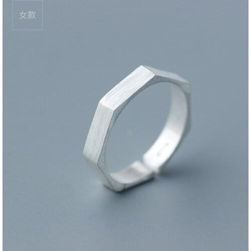 Exaggerated Personality Retro Hexagon Rings For Women Charm Engagement Rings Men Vintage Knuckle Finger Jewelry 2020