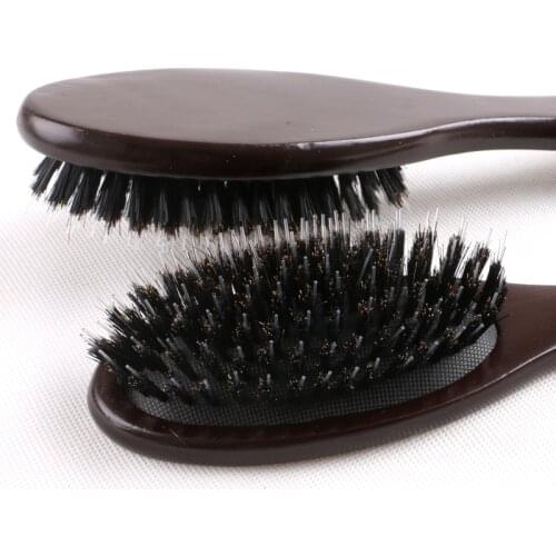 XUCHANG HARMONY 1 Piece Boar Bristle Salon Hair Brush with Wooden-handle for Hair Extension