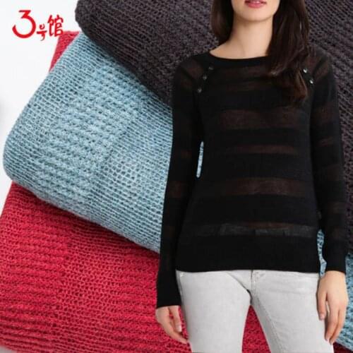 Polyester Cheap Knit Fabric For Sewing Women Blouse Or Cardigan 50x155cm/Piece KT00110