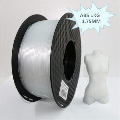 Transparent ABS filament 3d printer filament ABS 1.75mm 3d plastic filament 1kg/0.5kg/0.1kg impressora 3d filament