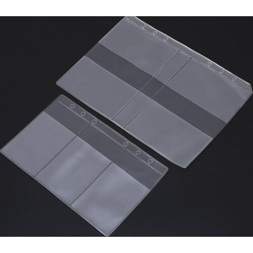 Clear PVC Business Card Storage Bag Filing Products Holder Binder Folder Cover