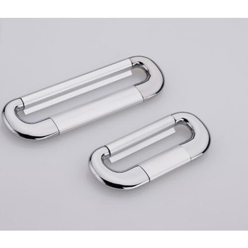 Handle Zinc Alloy Satin Nickle Modern Style Wardrobe Cabinet Pull