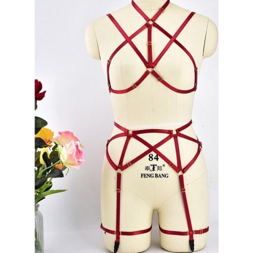 Super Sexy And Bomb Intimate Underwear One Size Elastic Adjustable Black Slim Fit backless Bra Suit Gothic Charming Lingerie