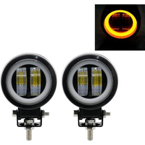 LED Fog Lamp Driving Daytime Off road Led Light Headlight 3'' 20W Motorcycle Halo Lamps ForATV 12V 24V SUV Worklight Beams