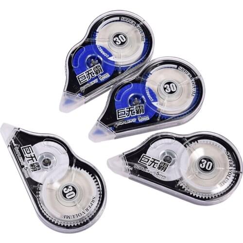 30M*2pcs Smooth Correction Tape School Writing Stationery High Quality Office School Supplies 30M*2 Correction Tape Roller