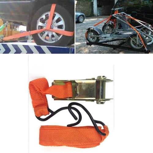 4.5m x 25mm universal car bundled with car drawstring binding with powerful ratchet and duffel bag charging with metal buckle