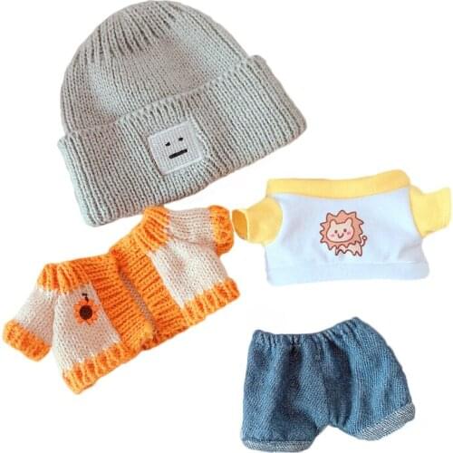 4 pcs 1set 20cm doll clothes Outfit our generation cool stuff Korea Kpop EXO idol Doll accessories boy girl christmas gift