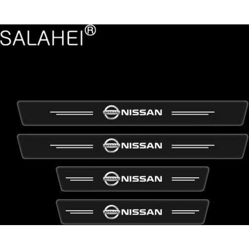 4PCS Transparent TPU Car Threshold Sticker For Nissan Qashqai Teana X Trail T32 Juke Sentra Sylphy Almera Sill Plate Protector