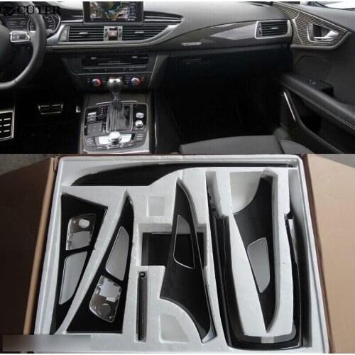 A6 C7 Carbon Fiber interior Door handle cover Dashboard cover for Audi A6 C7 12-16