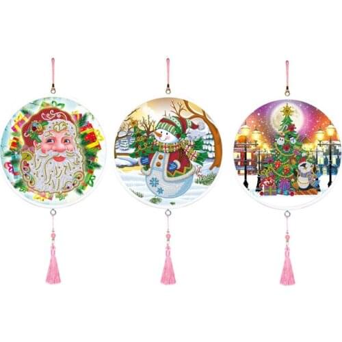 DIY Santa Claus Special Shape Diamond Painting Tassels Butterfly Painting Wall Decoration Cross Stitch Kits Christmas gifts