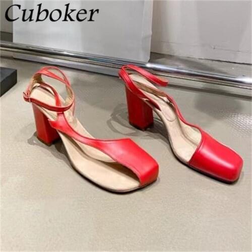 Cuboker Womens High-heeled Shoes