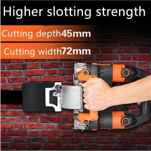 Slotting machine once forming dust-free water and electricity installation engineering wall surface trough concrete dust-free cu