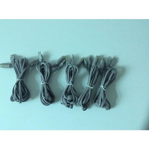 5 Pieces 200mm EMS Weight Loss Machine Electrode Pad Wires for Tens Electrodes Body Slimming Muscle Stimulation with 3mm pin