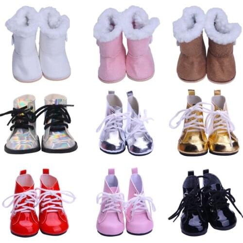 Doll 9 Styles Fashion Winter Boots For 18-Inch American & 43 Cm Born Baby Our Generation Christmas Birthday Girls Gift