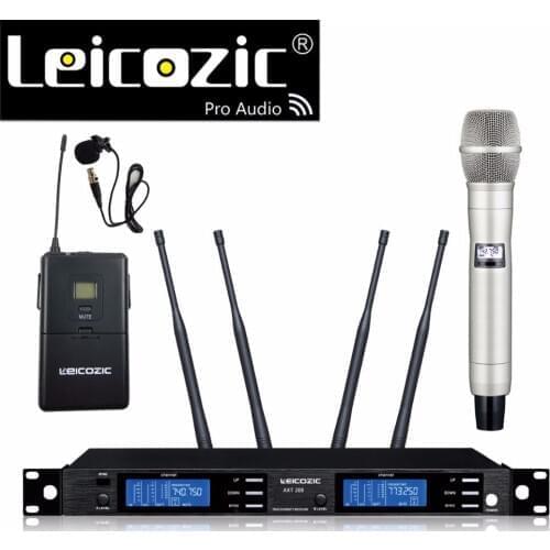 Leicozic Stage wireless microphone brands microfono wireless mic mikrofon uhf wireless microphone atx20 church wireless microfon