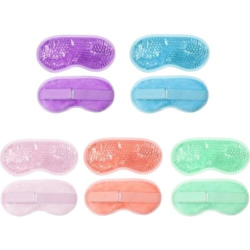 Reusable PVC Gel Beads Eye Mask Flexible Sleeping Mask for Hot Cold Therapy U2JD