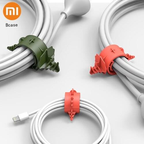 Xiaomi Bcase Cable Organizer 4pcs Dinosaur Shape USB Cable Winder Headphone Earphone Cable Storage Wire Organizer Cord Holder