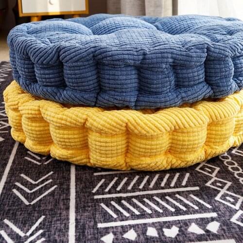 Corn Fleece Chair Cushion Square Thicken Tatami Seat Pillows Universal Office Seat Pad Anti-slip Cotton Chair Cushion Home Decor