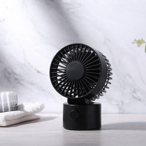 Portable Mini Table Fan Handheld 2 Speed USB Rotatable Double Leaf Cooler Low Noise Personal Desktop Air Circulator