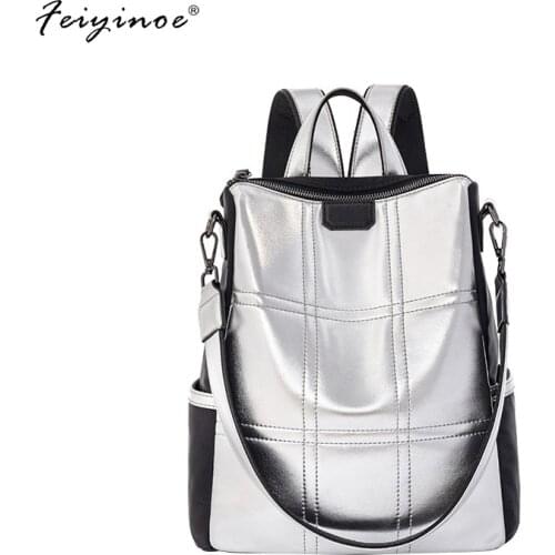 Fashion Women Backpack High Quality Youth Leather Backpacks for Teenage Girls Female School Shoulder Bag Bagpack mochila