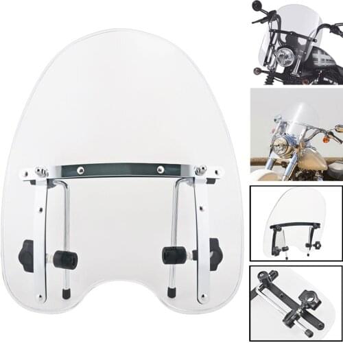 Motorcycle Universal 17/19 inch Windshield Windscreen Handlebar Fits For Yamaha Vmax 1700 V Star 650 950 Virago