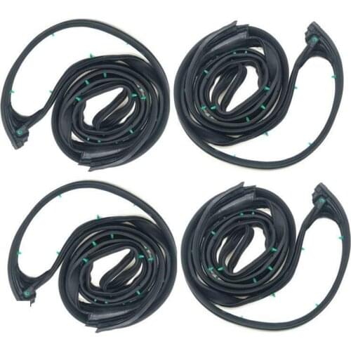 4Pcs/Set Car Door Silence Weatherstripping Seals Fit For Honda Accord Sedan 2003 2004 2005 2006 2007 72365-SDA-A01 72825-SDA-A01