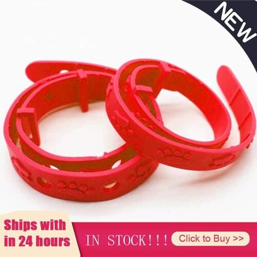 1 Pcs Red Adjustable Cat Anti Flea Mite Tick Collar Tool Kitten Remedy Neck Strap Pet Collar Cat Collar Pet Supplies For Cat Dog