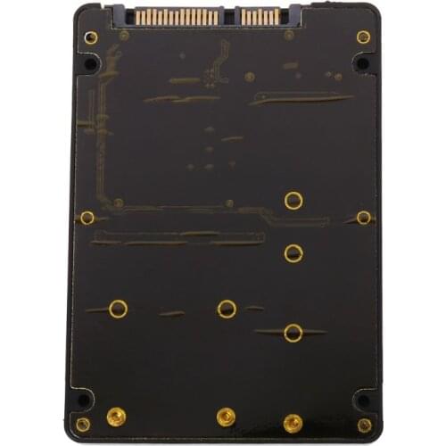 2 In 1 M.2 B+M Key Mini PCI-E or mSATA SSD to SATA III Adapter Card for Full Msata SSD/ 2230/2242/2260/22x80 M2