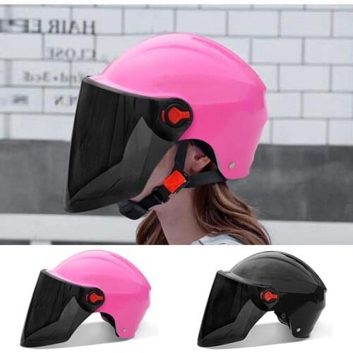 Breathable Motorcycle Helmets With Sun Protection Face Shield ABS Protective Gears Motorcycle Helmets For Adults Electric Bike