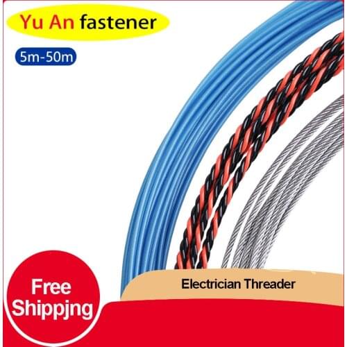 Electrician Threader Steel Wire Pipeline Dark Wire Pipe Lead Wire Network Cable Pay-off String Puller