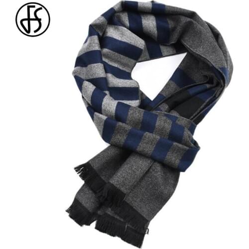 FADVES Men's Striped Scarves