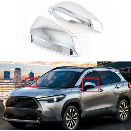 For Toyota Corolla Cross (XG10) 2020 2021 Chrome Side Rearview Mirror Cap Cover Trim Car Styling Accessories