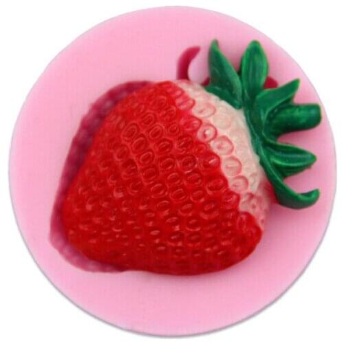 Strawberry silicone baking tools fondant cake cartoon chocolate cookies decorated clay mold