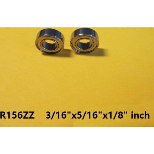 100pcs/lot R156ZZ R156 ZZ 2Z 3/16"x5/16"x1/8" inch shield Deep Groove Ball bearing Miniature Mini 4.762x7.938x3.175 mm