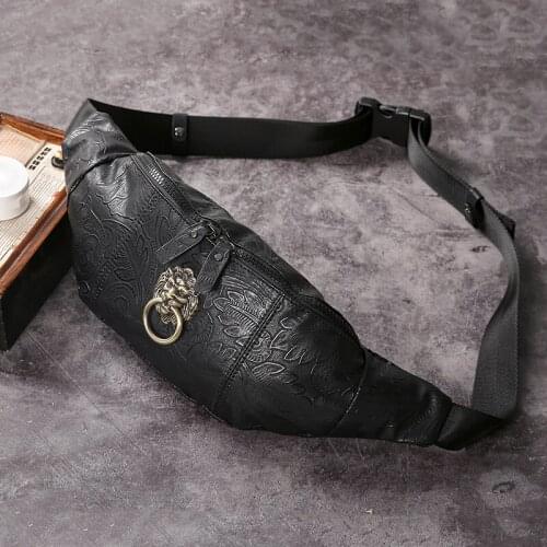 Retro new Chinese style chest bag tide brand fashion couple bag men and women pockets Crossbody bag shoulder bag Waist pack