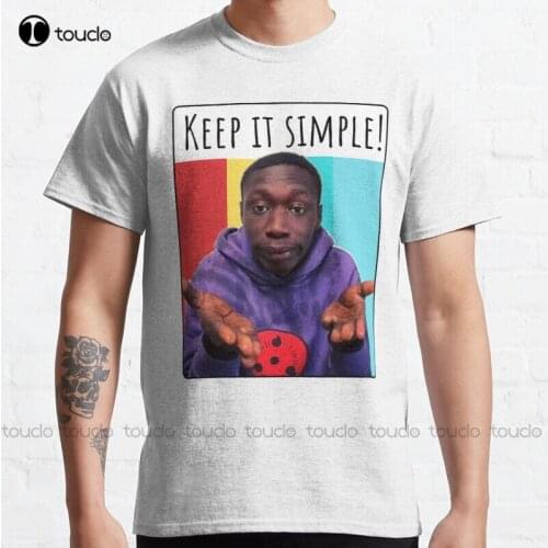 New Keep It Simple Khaby Lame Classic T-Shirt Cotton Tee Shirt S-5Xl