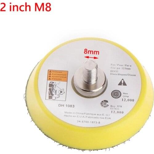 2/3/5 Inch Polishing Sanding Disc Backing Pad Hook And Loop For Pneumatic Sander Auto Paint Care Polishing Backing Pad
