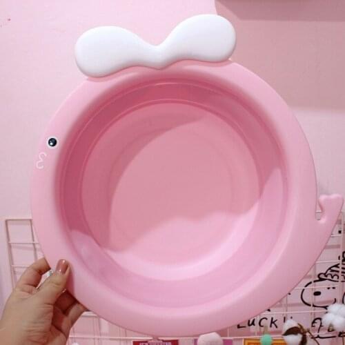 Portable Wash Basins for Babies Travel Folding Basin Retractable Camping Folding Basin Wash Foot Bath Basin Infant Wash Butt