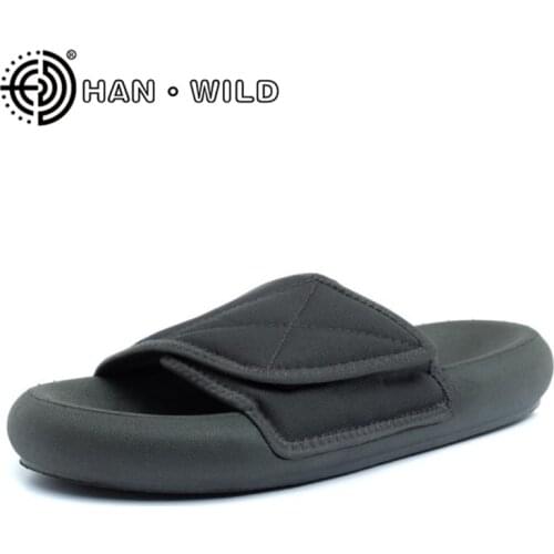 Men Summer Fashion Slippers Outdoor Male Sandals Beach Slides Thick Soft Sole Men Casual Shoses Couples Non-slip Footwear
