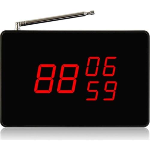 SINGCALL Wireless Waiter Calling System for Cafe,Restaurant,Mobile Cabin Hospital Small Receiver with Voice Report SC-R10