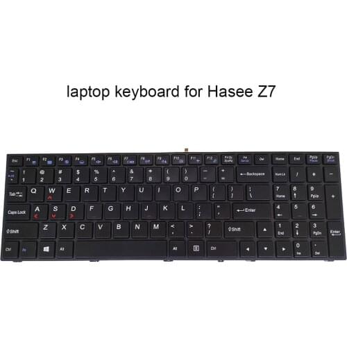 Replacement keyboards for Hasee Z7 SL7S3 MP-13H83USJ430B4 6-80-P6500-013-1H backlit keyboard US English black backlight original