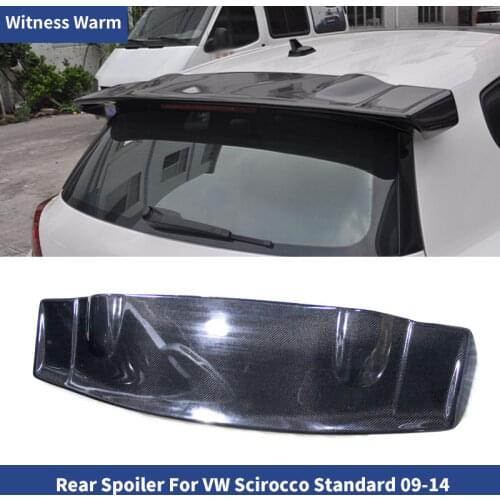 Carbon Fiber Rear roof Lip Wing spoiler For Volkswagen Scirocco or Scirocco R 2009~2014