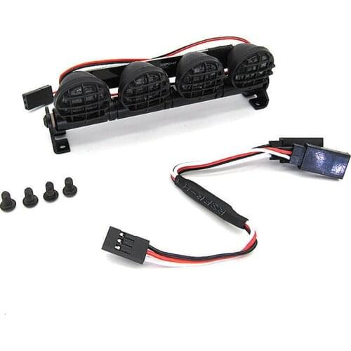 LED Lamp Roof Dome Light with Adapter Cable for 1:12 1:10 WPL D12 RC Climbing Car Spotlight Flashlight Upgrade Parts