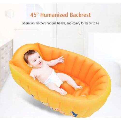 Baby Bath Baby Inflatable Bathtub Portable Bathtub Non Slip Travel Bathtub Mini Air Swimming Pool for Newborn Baby with Air Pump