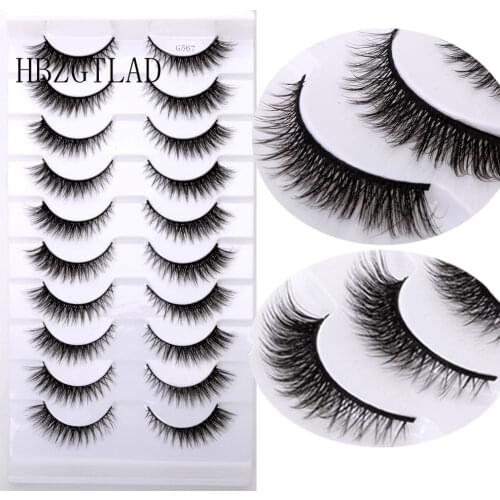 NEW 5Pairs Mink Fals Eyelashes extensions 3D Soft Mink Hair Long False Lashes Wispy Fluffy Natural Makeup Eye Lashes for beauty