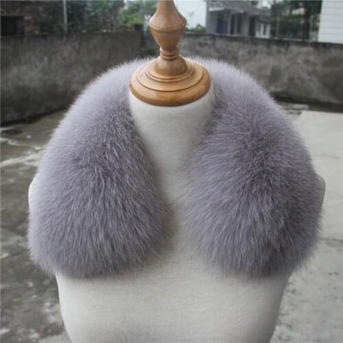 Winter Real Fox Fur Scarf Collar Women Neck Warmer Fox Fur Scarves Warp Fashion Coat Decoration Natural Fox Shawl Unisex Muffler