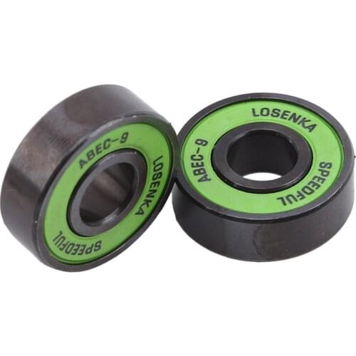 1set Stable Fast Speed Integrated Skateboard Bearing ABEC9 Extended Inner Ring Perfect Alignment Longboard Bearing 608rs