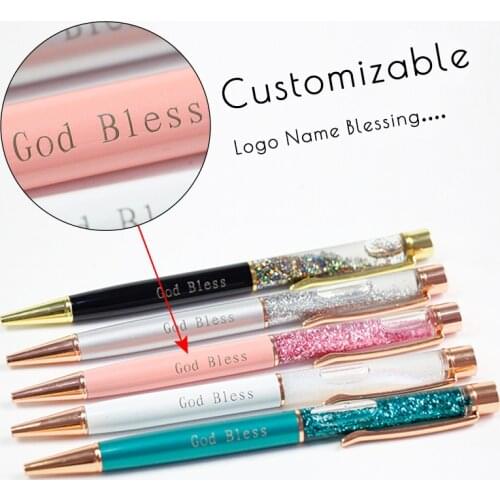1pc Metal Ballpoint Pens Office Birthday Gifts Ballpoint Pens Engraved Name Private Laser Customized Logo Pen Wedding Ceremony